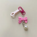 Axyaa Pearl Bow Straw Charm for Stanley Cup Tumbler - Kawaii Chain Decor