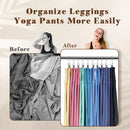 Axyaa Legging Organizer Hangers with Hanging Clips for Closet Storage