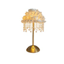 Axyaa Pearl Tassels Floor Lamp: LED Dimmable Standing Light for Bedroom, Study & Decor