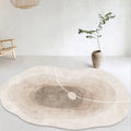 Axyaa Creative Arts Irregular Rug for Bedroom Home Decor Anti-Slip Living Room Carpet
