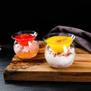Axyaa 5oz Ball Base Martini Chiller Set with Caviar Server - Elegant and Sophisticated Cocktail Glasses