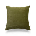 Embroidered Green Cushion Covers 45X45 - Axyaa Plush Throw Pillow for Sofa Décor