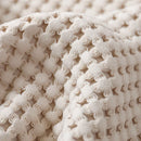 Axyaa Corn Grain Waffle Knitted Blanket - 100% Cotton Soft Bed Plaid
