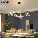 Axyaa Glass Bubble LED Pendant Lights - Modern Living Room Hanging Lamps