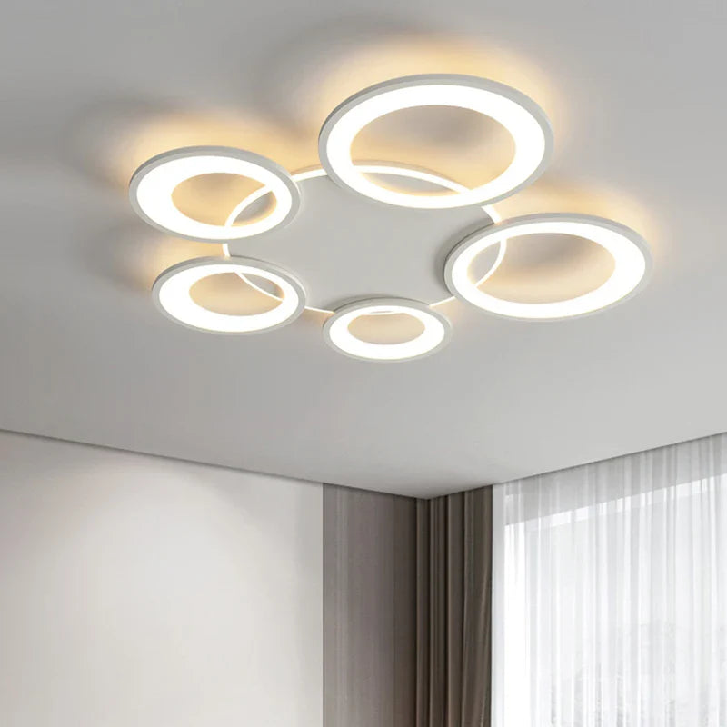 Axyaa Ring Ceiling Light: LED Indoor Lighting for Living Room, Bedroom, Dining Room