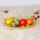 Axya Gold Fruit Snack Plate Serving Tray for Wedding Party & Home Decor