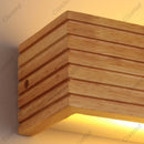 Axyaa Nordic Wood Wall Sconce: Modern LED Bathroom Lighting Fixtures