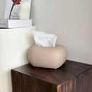Axyaa Ceramic Tissue Box: Minimalist Bedside Table Decor & Desk Decoration