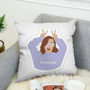 Axyaa Luxury 45x45 Pillow Cover for Bed, Sofa & Car - Decorative Cushion Cover