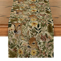 Axyaa Floral Deer Table Runner for Home Decoration and Wedding Parties