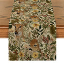 Axyaa Floral Deer Table Runner for Home Decoration and Wedding Parties
