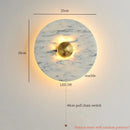 Axyaa Marble LED Wall Light: Modern Nordic Bedroom Lamp for Living Room & Bathroom