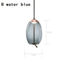 Axyaa Modern Glass Pendant Light Rope Hanging Lamp for Living Room Decor and Cafe Bar