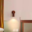 Axyaa Wood Spotlight LED Wall Lamp Retro Rotatable Bedroom Aisle Light