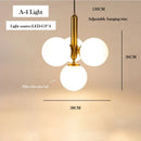 Axyaa Nordic Minimalist Magic Bean Pendant Light - Luxurious Creative Chandeliers