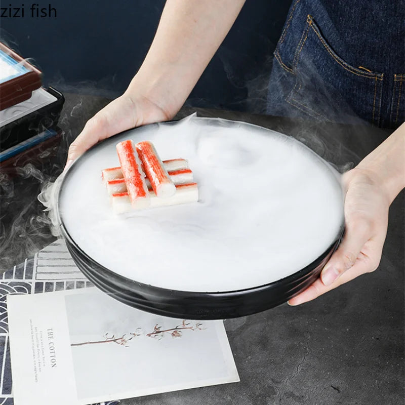 Axya Plastic Dinner Plate Set - Restaurant Tableware Sushi, Sashimi, Hot Pot Serving Bowl