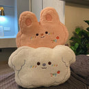 Axyaa Plush Rabbit Sofa Cushion for Girls - Small Dog Bedside Doll Gift