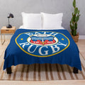 Axyaa Bath Rugby Throw Blanket - Anime Funny Gift, Dorm Room Essentials