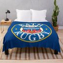 Axyaa Bath Rugby Throw Blanket - Anime Funny Gift, Dorm Room Essentials