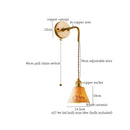 Axyaa Vintage White Ceramic LED Wall Sconce - Nordic Minimalism Stair Loft Bedroom Light