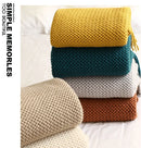 Axyaa Oversized Fluffy Soft Blanket for Four Seasons, Double Bed Knitted Nap Blanket