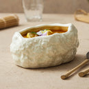 Axyaa Stone Pattern Dan Ceramic Plate Set