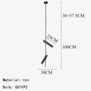 Axyaa Stainless Steel Pendant Light with Adjustable Rod