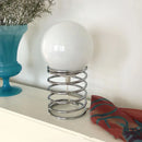 Axyaa Retro Glass Table Lamp Modern Bedroom Decor LED Living Room Study Light