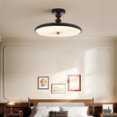 Axyaa Walnut Wood Grain Ceiling Light for Dining Room Bedroom Living Room