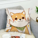Axyaa Shiba Inu Cushion Cover 45x45cm for Bed or Chair Decor
