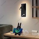 Axyaa Adjustable Angle Wall Lamp with USB Rechargeable Socket