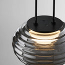 Axya Glass Art Chandelier: Modern Minimalist Hanging Light for Bedside, Dining, Bar Tables