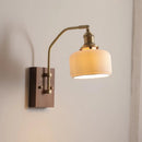 Axyaa Ceramic Copper LED Wall Light Rotatable Bedroom Lamp Indoor Home Decor E27