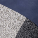 Axyaa Blue Gray Stitching Square Pillow Waist Pillow Set for Designer Living Room.