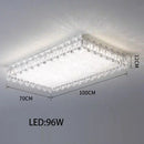 Axyaa LED Crystal Ceiling Lamp Modern Square Dimmable Dining Room Fixture