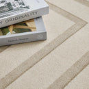 Cream Style Axyaa Large Area Carpet for Living Room, Bedroom, Coffee Table - Modern & Non-slip