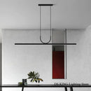 Axyaa LED Strip Chandelier for Restaurant Tea Room Office Bar Bedroom Living Dining