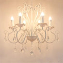 Axyaa Elegant Metal Chandelier with Crystal Pendants for Home Decor