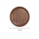 Axyaa Black Walnut Wooden Tray: Elegant Serving Plate for Home, Tea, Snacks & Desserts