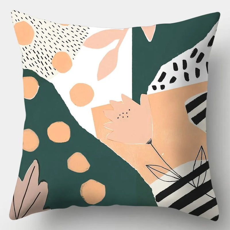 Axyaa Abstract Art Pillowcase: Parent-child Gift, Home Decor Square Cushion Cover