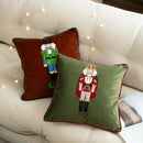 Embroidered Christmas Pillow Cover - Axyaa Cozy Holiday Decor