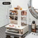 Axyaa Rotating Makeup Organizer with Drawers - Stationery Storage Box for Vanity