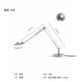 Axyaa Industrial Black/Chrome Rocker Arm Desk Light LED Indoor Lighting