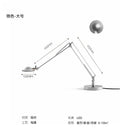 Axyaa Industrial Black/Chrome Adjustable Desk LED Light for Bedroom, Studio, and Bar