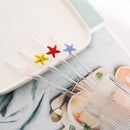 Axyaa Starfish Glass Straw Set: Eco-Friendly Bar Accessories with Cleaning Brush