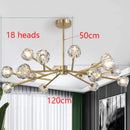 Axyaa Crystal Luxury Chandelier for Living Room, Bedroom, Dining Room - Indoor Lighting