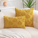 Embroidered Wool Maple Leaf Pillowcase by Axyaa - Halloween & Thanksgiving Orange Cushion Cover