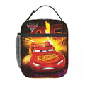 Axyaa Lightning Mcqueen Insulated Lunch Bag for School, Bento Box Cooler