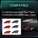 Axyaa Rear Bumper Reflector Lights for Lexus RX350 RX450h 2020-2022 - Dynamic Turn Signal