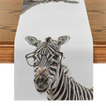 Axyaa Zebra Print Table Runner: Stylish Dining Decor for Indoor & Outdoor Tables